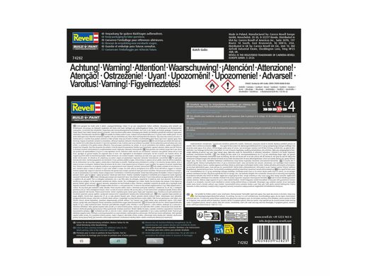 Maquette avion : Starter Kit Eurofighter Typhoon (monoplace) 1/144 - Revell 74282