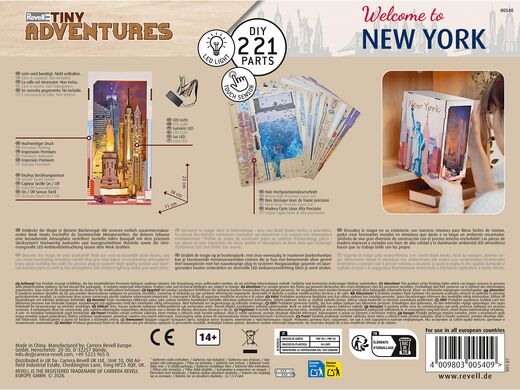 Serre-livres en bois : Tiny Adventures « New York » - Revell 00540