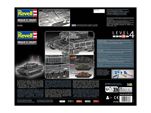 Maquette militaire : Tank Leopard 2A4 - Déco Spéciale 40e Anniversaire 1/35 - Revell 03368