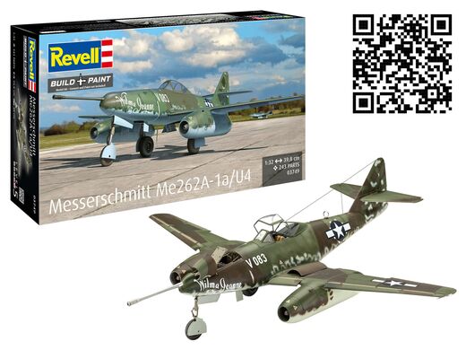 Maquettes avions : Messerschmitt Me262A-1a/U4 1/32 - Revell 03749