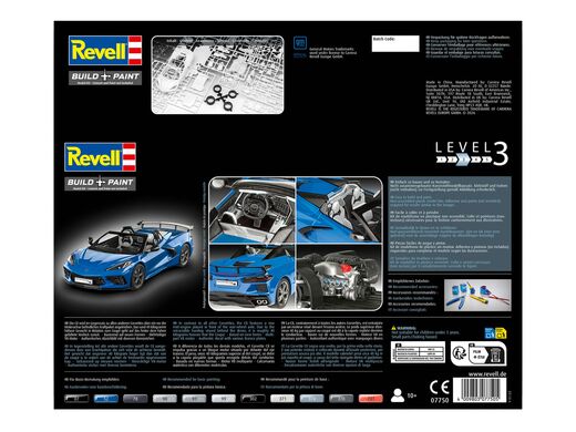 Maquette voiture de course : Corvette C8 Cabriolet - Revell 07750