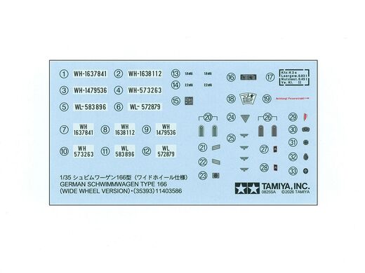Maquette militaire : Schwimmwagen Type 166 1/35 - Tamiya 35393
