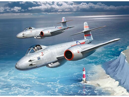 Maquette avion militaire anglais : Gloster Meteor F.8 1/32 - Revell 03750