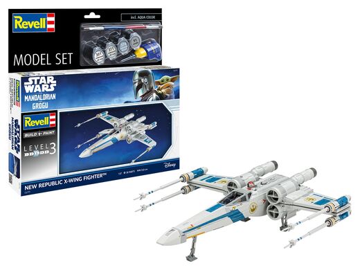 Maquette Star Wars : Model set The Mandalorian : New Republic X-Wing Fighter 1/57 - Revell 66791