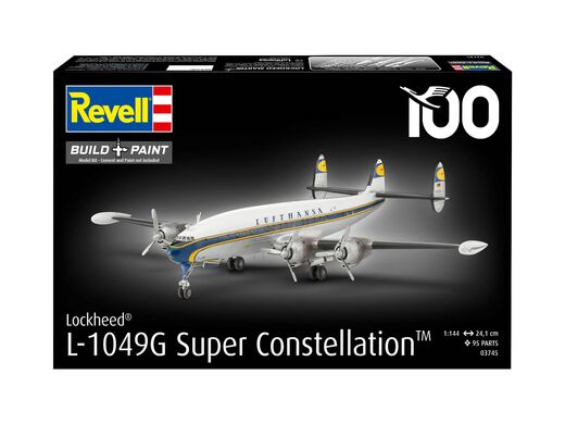 Maquette avion militaire : Model Set Lockheed L.1049G Super Constellation 1/144 - Revell 63745
