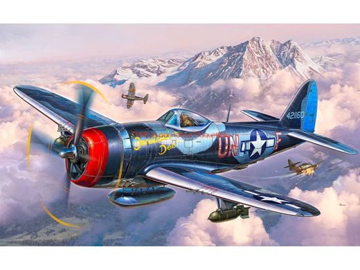 Maquette d'avion militaire : Model set P-47 M Thunderbolt - 1:72 - Revell 63984