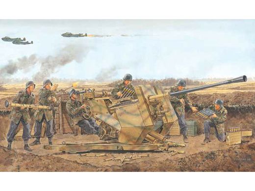 Maquette artillerie militaire : Flak 37 3,7 cm - 1/35 - Dragon 6483