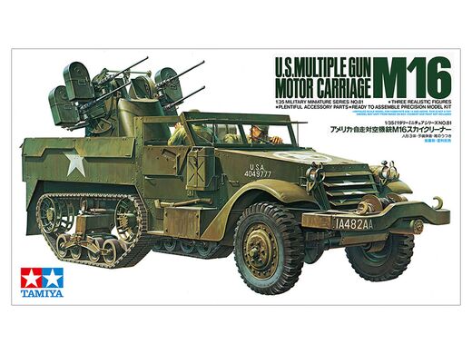 Maquette véhicule américain - Semi-chenillé américain M16 1/35 - Tamiya 35081