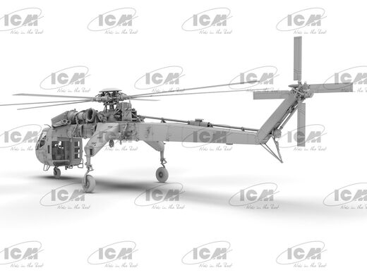Maquette hélicoptère : Sikorsky CH-54A Tarhe. US Heavy Helicopter 1/72 - ICM 72001