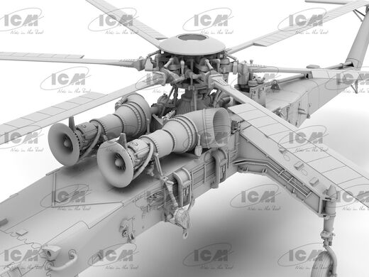 Maquette hélicoptère : Sikorsky CH-54A Tarhe. US Heavy Helicopter 1/72 - ICM 72001