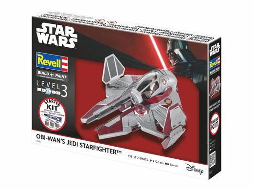 Maquette Star Wars : Starter Kit Obi-Wan's Starfighter 1/58 - Revell 73607