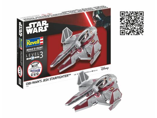 Maquette Star Wars : Starter Kit Obi-Wan's Starfighter 1/58 - Revell 73607
