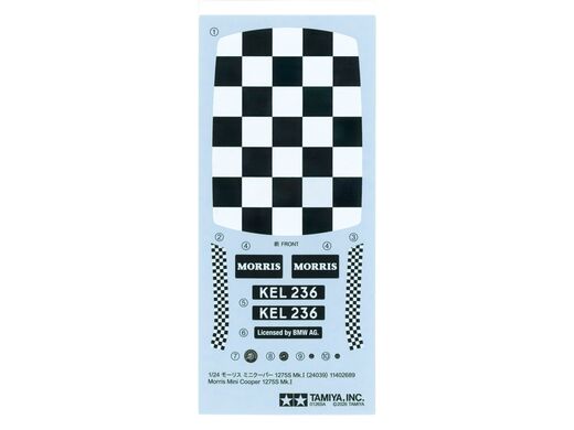 Maquette voiture : Morris Mini Cooper 1275S Mk.I 1/24 - Tamiya 24039