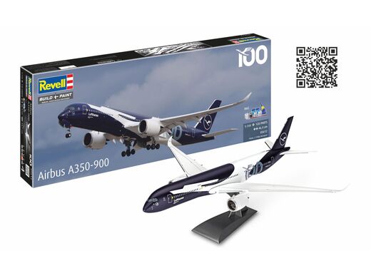 Coffret Cadeau avion A350-900 - Lufthansa 100 Ans 1/144 - Revell 05612 5612