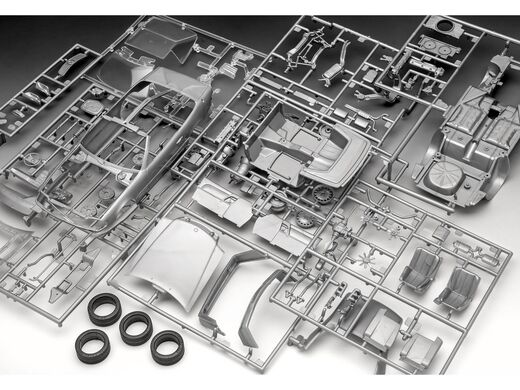 Coffret cadeau : maquette automobile Mercedes-Benz 300 SL-24 Coupé - Revell 05615 5615