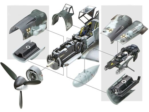 Maquette avion : Messerschmitt Bf109 G-6 1/48 - Tamiya 61128