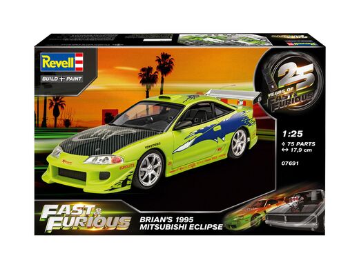 Maquette voiture : Fast & Furious Brian'S 1995 Mitsubishi Eclipse - 1:25 - Revell 07691 7691