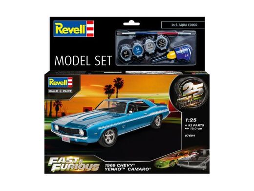 Maquette Model set Fast & Furious 1969 Chevy Camaro Yenko 1/25 - Revell 67694