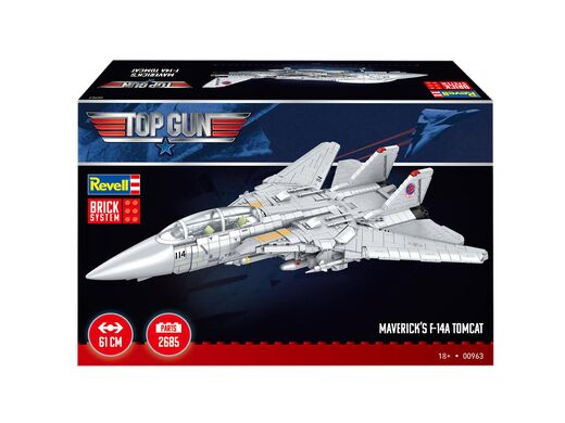 Maquette avion militaire : Maverick's F-14A Tomcat Top Gun Brick System 1/32 - Revell 00963