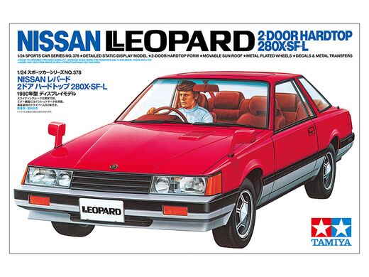 Maquette voiture : Nissan Léopard 2 portes Hardtop 280X SF-L 1/24 - Tamiya 24378