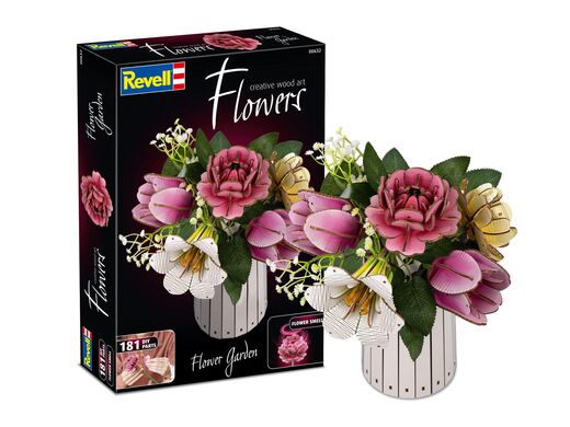 Maquette en bois pour débutant : Fleurs en Bois : Jardin floral - Revell 00632