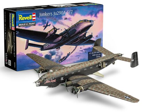 Maquette avion militaire allemand : Junkers Ju 290A-5 'Seeadler' 1/72 - Revell 03754 3754