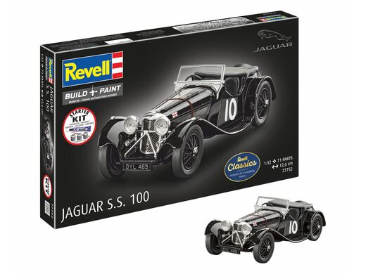 Maquette automobile : Starter kit Jaguar SS 100 1/32 - Revell 77752