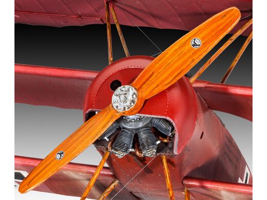Maquette avion militaire allemand : Fokker Triplane DR.1 - 75 ans 1/28 - Revell 03762  3762
