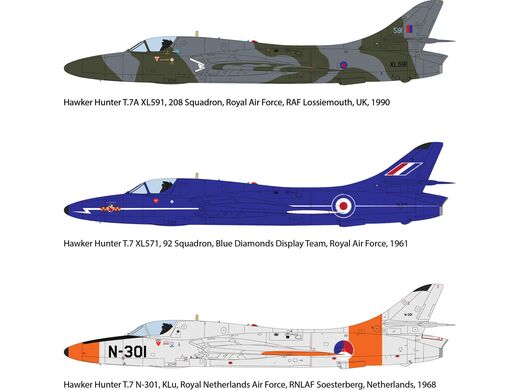 Maquette avion militaire : Hawker Hunter T.7/T.7A 1/32 - Revell 03786 3786
