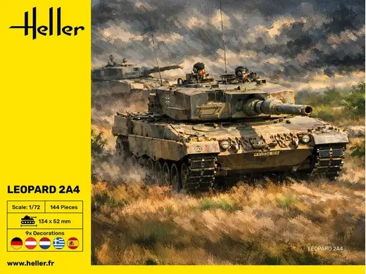 Maquette de char allemand : Leopard 2A4 au 1/72 - Heller 30800