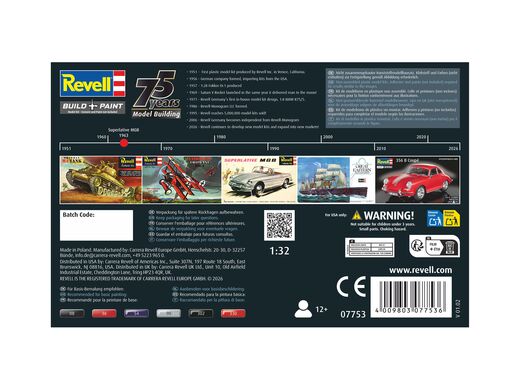 Maquette automobile : MGB Roadster - 75 ans 1/32 - Revell 07753 7753