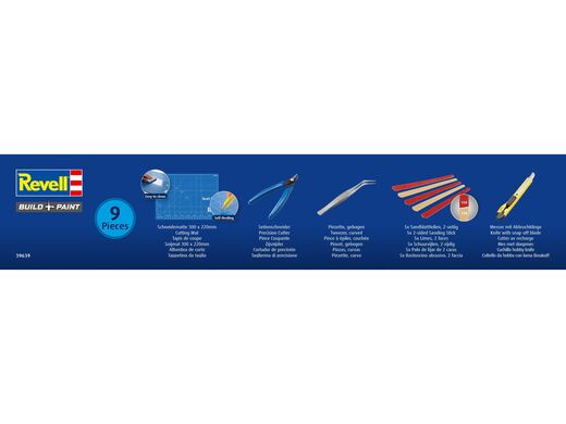 Accessoires de modélisme : Set d'outils revell 9 pièces - Revell 39639