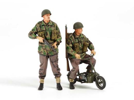 Figurines militaires : Parachutistes britanniques et Mini Bikes - 1/35 - Tamiya 35337