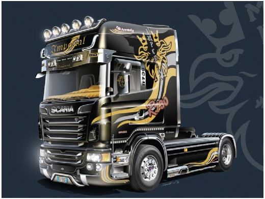 Maquette camion : Scania R730 V8 Topline “Imperial” - 1:24 - Italeri 03883 3883