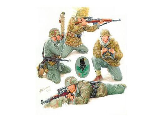 Figurines militaires : Snipers Allemands - 1/35 - Zvezda 3595