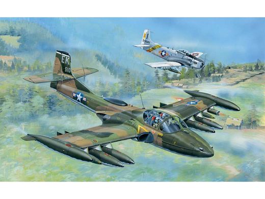 Maquette avion militaire : US A-37A "DRAGONFLY" - Vietnam 1967 - 1:48 - Trumpeter 02888