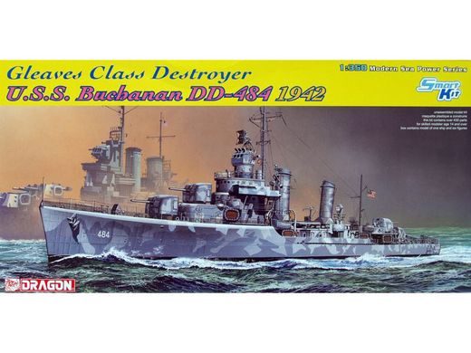 Maquette bâteau militaire : USS Buchanan DDG-484 1942 - 1/350 - Dragon 01021