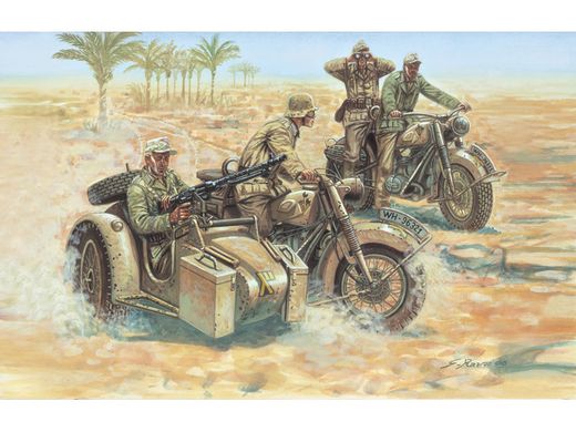 Figurines militaires : Motos allemandes - 1/72 - Italeri 06121