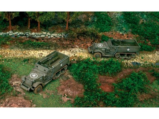 Maquettes véhicules militaires : Halftracks M3A1 - 1:72 - Italeri 07509