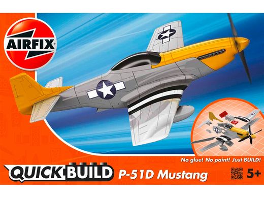 Quick Build - Maquette avion militaire : Mustang P-51D - Airfix J6016