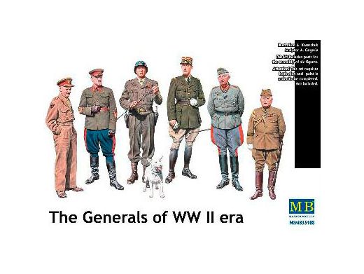Figurines militaires : Généraux célèbres de la 2e Guerre Mondiale - Masterbox 35108
