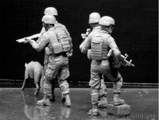 Figurines militaires : "Protection & recherche" Infanterie US - 1:35 - Masterbox 35154