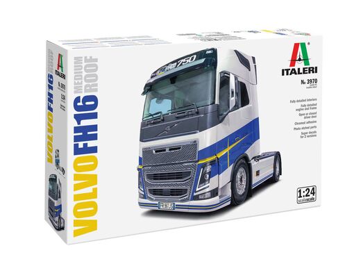 Maquette camion : Volvo FH16 Medium Roof 1/24 - Italeri 3970