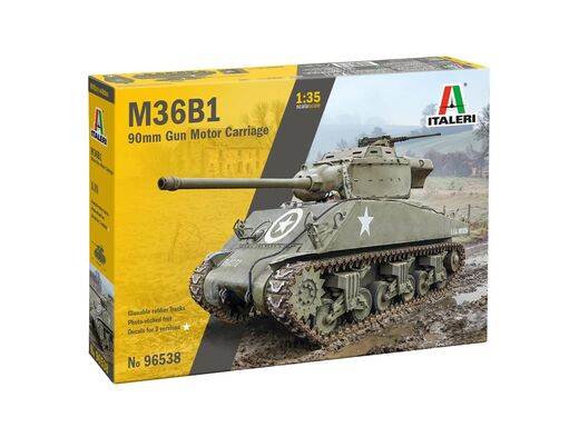 Maquette de char américain : Autocanon M36B1 de 90 mm 1/35 - Italeri 96538