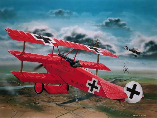 Maquette avion militaire : Fokker Dr.I "Richthofen" WWI - 1:28 - Revell 04744