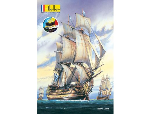 Maquette bateau : Starter Kit Le Royal Louis - 1/200 - Heller 58892