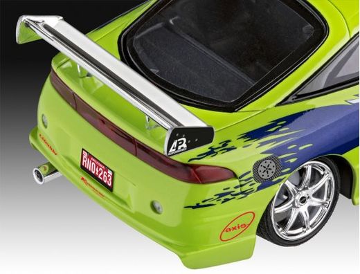 Maquette Voiture : Model Set F&F Brian'S 1995 Mitsubishi Eclipse - 1:25 - Revell 67691