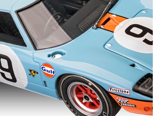 Maquette voiture : Ford Gt 40 Le Mans 1968 - 1:24 - Revell 07696, 7696