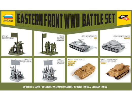Maquette militaire : Set de Combat Front Est 2e Guerre Mondiale - 1/72 - Zvezda 05203 5203