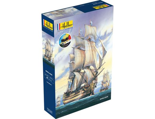 Maquette bateau : Starter Kit Le Royal Louis - 1/200 - Heller 58892